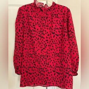 Stylish Red and Black Women's Blouse